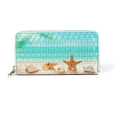 STYLISH OCEAN PRINT WALLET JYLOA196