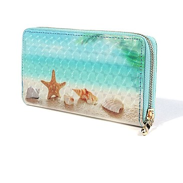 STYLISH OCEAN PRINT WALLET JYLOA196