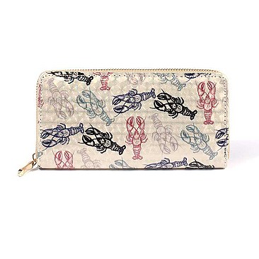 ELEGANT LOBSTER PRINT WALLET JYLOA194