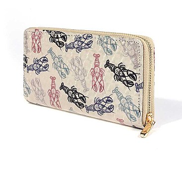 ELEGANT LOBSTER PRINT WALLET JYLOA194