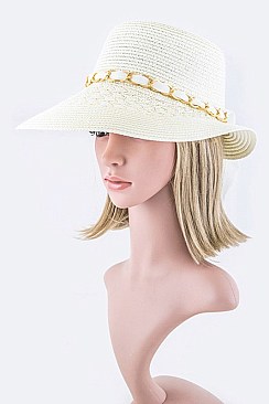 Laced Chain Bow Summer Hat LAHT3150DD