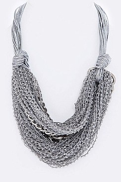 MICRO BEADS LAYERED NECKLACE