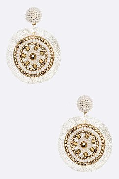 Circle Tassel Earrings