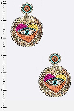 Iconic Mix Bead EYE Earrings
