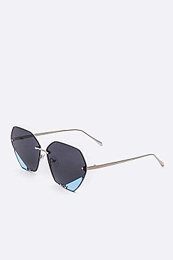 Pack of 12 Two Tone Statement Sunglasses Set