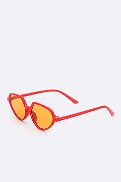 Pack of 12 Light Tint Pop Color Iconic Sunglasses Set