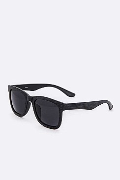 Pack of 12 Wooden Brow Line Classic Sunglasses Set