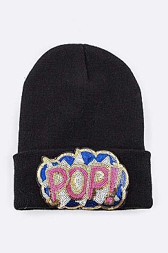 Trendy Sequined POP! Beanie LA-EMH8502