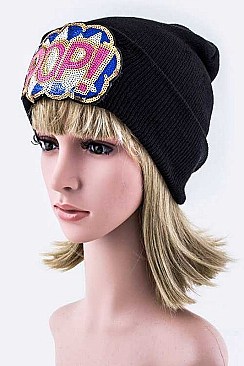 Trendy Sequined POP! Beanie LA-EMH8502