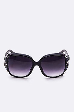 Crystal Ornate Temple Square Sunglasses LA14-MSG1034