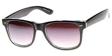 Pack of 12 Large Two Toned Fashion Sunglasses