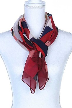 GEOMETRIC PATTERN LONG SCARF