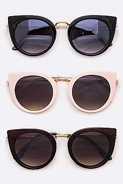 Pack of 12 Cat Eye Fashion Sunglasses Set