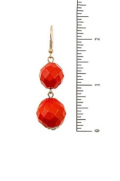 TRIPLE ROW FACETED BEADS NECKLACE SET