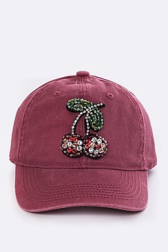 Crystal Cherry Iconic Washed Cap EMH8647J