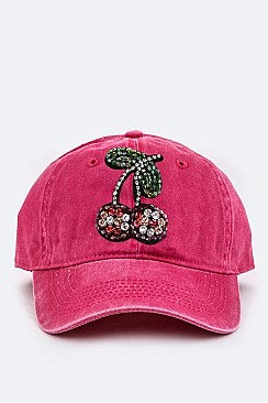 Crystal Cherry Iconic Washed Cap EMH8647J
