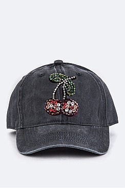 Crystal Cherry Iconic Washed Cap EMH8647J