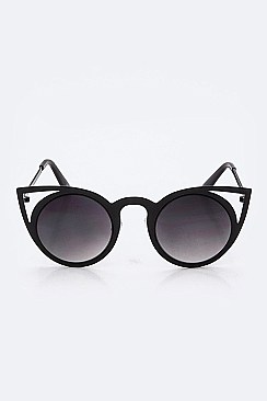 Pack of 12 Metal Cat Eye Frame Sunglasses