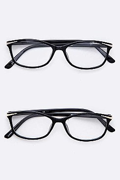 Pack of 12 Clear Lens Optical Glasses