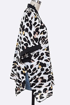 Leopard Print Kimono Cardigan