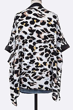 Leopard Print Kimono Cardigan