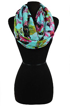 24 PCS PACK Assorted Patten Floral Print Scarves