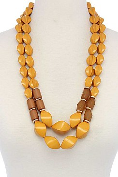 LUSH BEADS LAYERED LONG NECKLACE JY-NS-0989