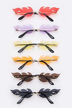 Pack of 12 Assorted Color Fancy Sunglasses