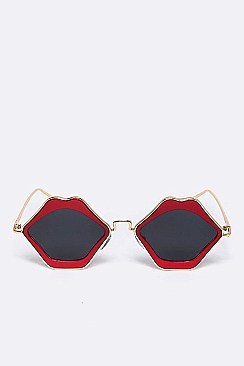 Pack of 12 pieces Iconic Lips Shape Sunglasses LA113-POP8270