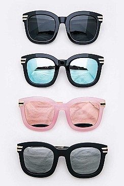 Pack of 12 Gold Trim Mix RV Tint Iconic Sunglasses Set