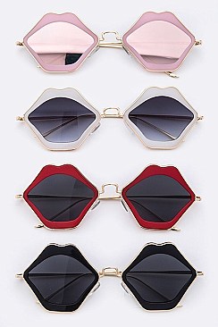 Pack of 12 pieces Iconic Lips Shape Sunglasses LA113-POP8270