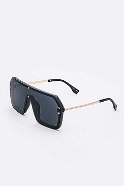 Pack of 12 Shield Inspired Oversize Sunglasses Set