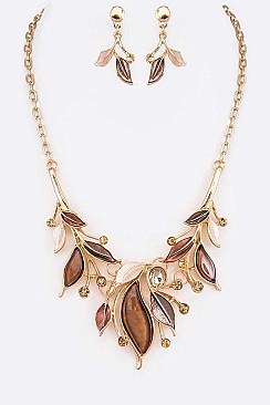 Bejeweled Crystal Statement Necklace Set