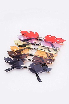 Pack of 12 Assorted Color Fancy Sunglasses