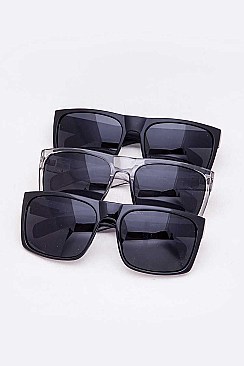 Classic Unisex Square Sunglasses Set