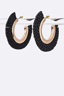 Iconic Snake Print Hoops