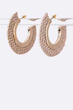 Iconic Snake Print Hoops