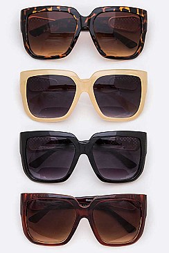 Pack of 12 Pieces Oversize Square Sunglasses LA108-9M007