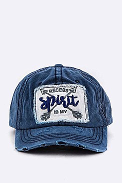 Recess Is My Spirit Embroidery Cotton Cap LAT13SPT04