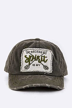 Recess Is My Spirit Embroidery Cotton Cap LAT13SPT04