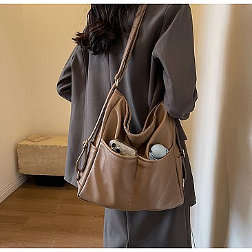Convertible Perforated Backpack / Hobo Bag