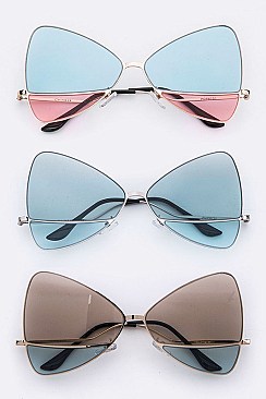 Pack of 12 pieces Oversize Butterfly 2 Tone Sunglasses LA113-POP8701