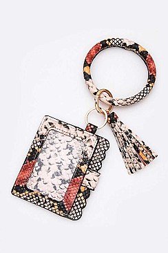 Tassel Card Case Key Chain
