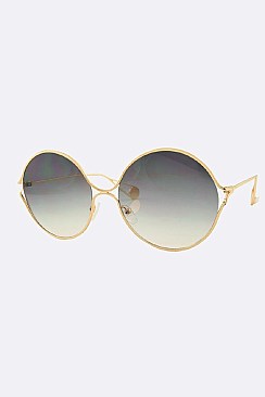 Round Oversized Gradient Sunglasses