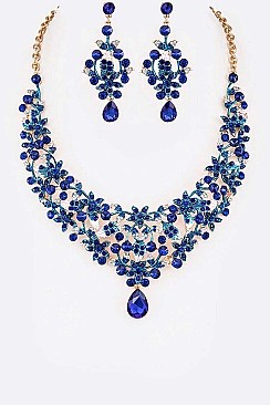 Floral Statement Necklace Set