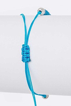 Pack of 12 Evil Eye & Mix Bead Drawstring Bracelets Set