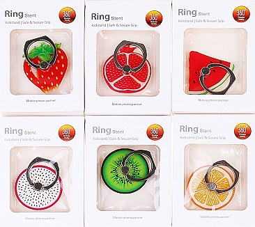 6 Pack Fruits Phone Ring Grip