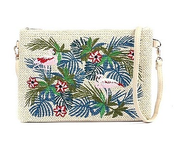 EMBROIDERED POUCH