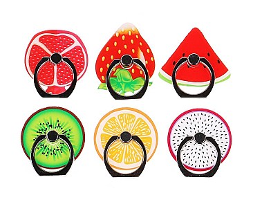 6 Pack Fruits Phone Ring Grip