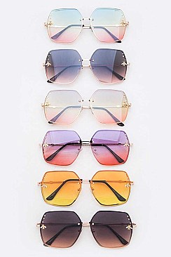 Mix Tint Golden Bee Accent Sunglasses